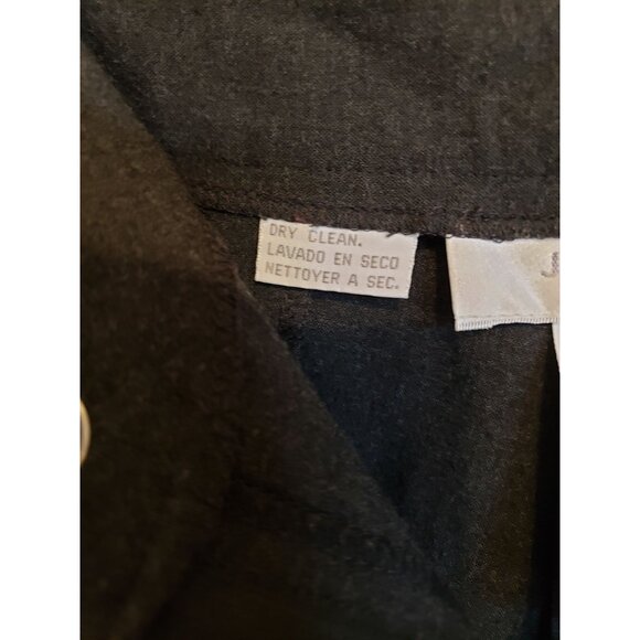 Jones & CO stretch, gray slacks with hidden, back zipper hem, size 14 - Picture 5 of 9